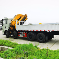 Vente directe d'usine, grue à bras télescopique de 25 tonnes, grue à bras articulé à 5 segments, grue montée sur camion