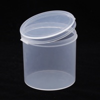 Boîte de rangement ronde en plastique PP transparente recyclable Boîte de rangement Bijoux Pilule Puce Organisateur Cas Nail Art Batterie Vis Perles Cheng Chen