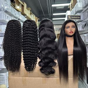 Pelucas de Cabello Humano Vietnamita Virgen SDD de Moda, sin Pegamento, de 28, 30, 32 y 34 Pulgadas, Rizado Birmano, con Frente de Encaje HD 13x6 - Product Image 2