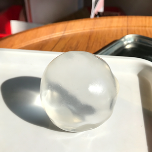 YIWUPOWER 6cm Translucent Coconut Oil <span class=keywords><strong>Vaseline</strong></span> Handmade Squishy Ball White Moon Moldable Slow Rising Stress Relief Fidget Toy - Product Image 5