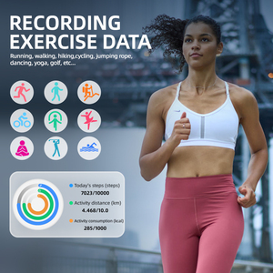 Hyperliving 2025 Thông Minh Vòng Ban Nhạc Ứng Dụng Không Thấm Nước IP68 Cảm Biến Chuyển Động Theo Dõi Sức Khỏe Cho <span class=keywords><strong>Android</strong></span> IOS Tập Thể Dục Tracker Sạc - Product Image 2
