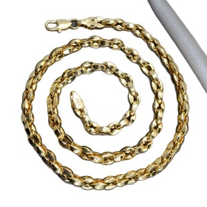 Collar de nariz de cerdo chapado en oro de 18k con sello 750 de cobre italiano al por mayor para mujer, cadena de clavícula con colgante, delicado - Product Image 6