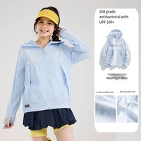 Veste de randonnée unisexe en nylon léger pour l'été, à manches longues, respirante, anti-humidité, séchage rapide, coupe ample, anti-UV, idéale pour la pêche en extérieur