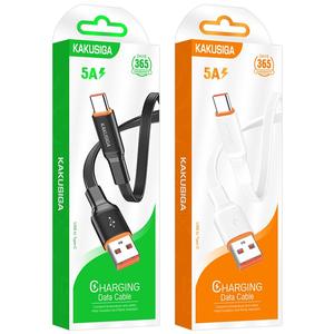 Kakusiga ที่ชาร์จโทรศัพท์1เมตร, สายดาต้ายืดหยุ่น USB to Type C 5A ซิลิโคนให้ความรู้สึกสำหรับโทรศัพท์มือถือ - Product Image 1