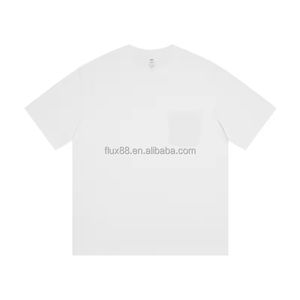 Camisetas de Cuello Redondo para Hombre, 2026, Peso Pesado, 230 g/m², 100% Algodón, Logotipo Personalizado, Alta Calidad, Bolsillo en el Pecho, Tejido de Punto - Product Image 6