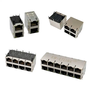RJ45 Modular Jack Poe PoE + chống sét 2.5g 5g 10g 8Pin 10pin CAT5e CAT6 cat6A PCB Jack nữ Ethernet RJ45 kết nối - Product Image 6