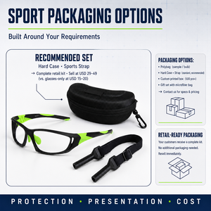 <span class=keywords><strong>Gafas</strong></span> de Pickleball OEM TR90 sin Lentes, Antivaho, Protección Ocular para Tenis, Pádel, Raquetbol, Certificación CE - Product Image 4