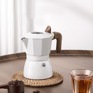 バリスタアクセサリーコーヒーツールダブルバルブモカポットイタリアンエスプレッソコーヒーメーカー屋外エキスコーヒーモカポット蓋付き - Product Image 2