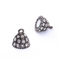 Fermoirs magnétiques en alliage en forme d'olive avec strass pour bijoux, accessoires de bricolage pour bracelets et colliers