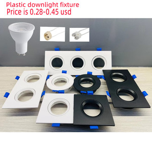 Boîtier carré encastré réglable en ABS <span class=keywords><strong>pour</strong></span> downlight LED GU10/MR16, IP20/IP33, intérieur industriel, anti-éblouissement, angle de faisceau 38° - Product Image 5