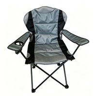 Chaise pliante moderne, robuste, confortable et rembourrée, en tissu Oxford, avec structure en acier carbone, pour le camping en plein air et la plage