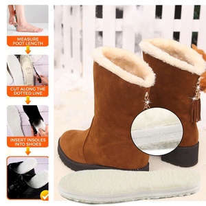 Mùa Đông Ấm Len Lót Thoải Mái Nhiệt Giày Miếng Đệm Chèn Dày Nước Nóng Lót Cho Tuyết Khởi Động Ha00301 - Product Image 4