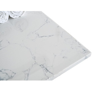 Lavabos de salle de bains en céramique Cuvette en céramique dosseret 1 trou pré-percé Lavabo sous-plan - Product Image 3
