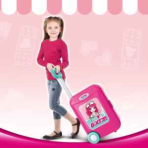 Valise de voyage 3 en 1 pour enfants Ensemble de docteur Jouets en plastique pour filles Ensemble de docteur pour enfants Jeu de rôle Jouet pour filles - Product Image 6