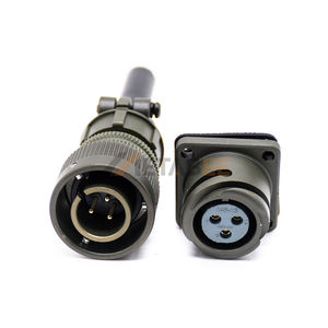 Conector MS3102 MS3106, Kit MIL 14S-1, 3 Pines, 13A, Copa de Soldadura, Acoplamiento Roscado para Cargador de Batería y Servo Motor, Plateado - Product Image 1