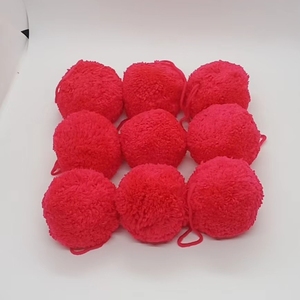 Pompón de algodón 100% de alta calidad Sjzmm, <span class=keywords><strong>pompones</strong></span> de algodón grandes de 8cm, <span class=keywords><strong>pompones</strong></span> de lana hechos a mano 100% - Product Image 6