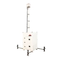 Tour de surveillance mobile HD à opération simple, caméra de sécurité portable cubique pour la surveillance de la production industrielle