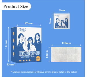 Lingettes humides anti-buée pour lentilles indépendantes <span class=keywords><strong>de</strong></span> qualité supérieure personnalisées Lingettes nettoyantes multi-usages pour lunettes avec <span class=keywords><strong>agent</strong></span> anti-buée - Product Image 2