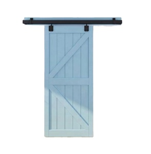 WEKIS Heavy Duty Barn Door <b>Hardware</b> Set Single Door High-End Bypass Design Steel Brass Material Kitchen Bedroom Bathroom - Product Image 1