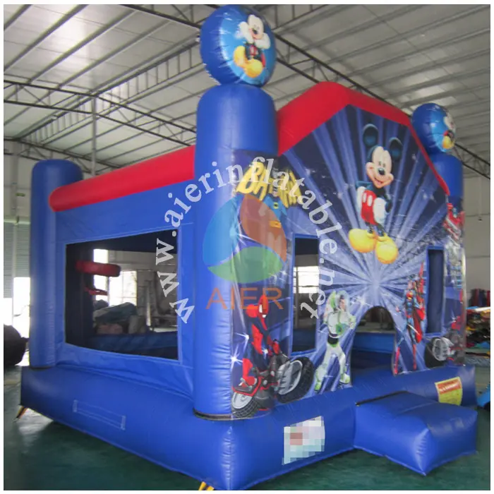 Trẻ em vui chơi giải trí Inflatable Micky Chuột bouncy lâu đài ngoài trời Đảng Inflatable nhà bị trả lại