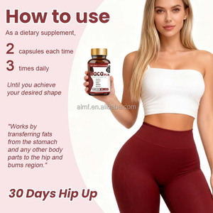 Integratore Alimentare Naturale per l'Aumento di Glutei e Fianchi, Capsule di Maca Plus ad Alta Potenza, Concentrato 15:1, 7500mg Max, 120 Capsule - Product Image 5