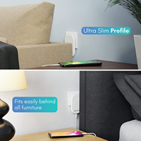 Nuevo Cargador de Pared Plegable para Reino Unido, Mini Adaptador de Corriente de Viaje Rápido para Teléfonos Inteligentes