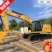Excavatrice sur chenilles Caterpillar 323GC 320C d'occasion, 22,5 tonnes, prix bas, modèle 2024, capacité de godet 1,3 m³, moteur