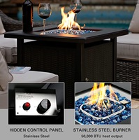 Sécurité Camping contemporain hiver butane propane flamme patio jardin gaz extérieur foyer table