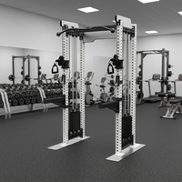Machine d'entraînement aux squats à usage commercial, nouvelle conception, avec attache Smith pour rack de musculation en métal d'usine