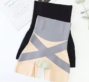 Culotte amincissante sans couture en soie glacée, sous-vêtements pour femmes, Fajas, Legging mi-cuisse, short de levage des fesses