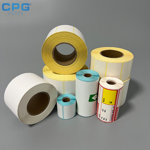 Thermal Roll Sticker 100x100mm Custom Size Available Thermal <b>Label</b> Paper for Warehouse Package Printing - Product Image 1