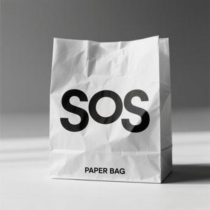 Babpak White Paper <b>Bread</b> <b>Bag</b> Custom Logo Drawstring Recyclable Packaging Food Carrier <b>Bag</b> with Offset Printing for Bakery - Product Image 3