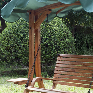 Venta de fábrica Silla de oscilación al aire libre de uso café mercado playa jardín Patio <span class=keywords><strong>alerce</strong></span> de banco de <span class=keywords><strong>madera</strong></span> silla - Product Image 2