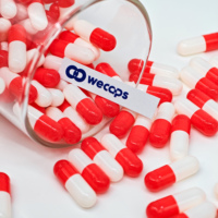Wecaps Rouge Blanc Capsule Taille 000 Supplément Gel Capsule Vide Toutes Les Couleurs Prix Usine