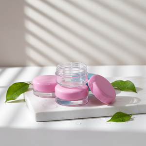 Envases Redondos <span class=keywords><strong>de</strong></span> Plástico Baratos para Muestras <span class=keywords><strong>de</strong></span> Sombra <span class=keywords><strong>de</strong></span> Ojos en Polvo, Envases Cosméticos Vacíos, Mini Tarro <span class=keywords><strong>de</strong></span> Crema Rosa <span class=keywords><strong>de</strong></span> 3g - Product Image 1