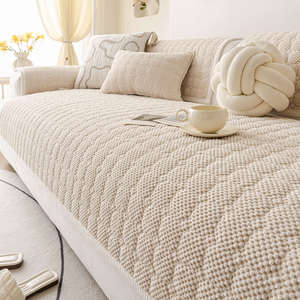 <b>Sofa</b> Cushions 90 X 180Cm Non Slip Modern Style <b>For</b> Modular <b>Sofa</b> <b>Cover</b> Solid Color Checkered Pattern Spring 2026 - Product Image 2