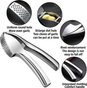 Accesorios de Cocina, Triturador de Ajo Manual de Aleación de Zinc, Exprimidor Manual, Utensilios de Cocina, Prensa de Ajo de Aleación - Product Image 5