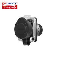 CNLINKO-conector Ethernet RJ45, Conector de señal blindada, resistente al agua, cat5, RJ45