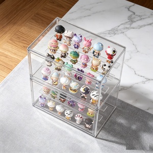 Boîte de rangement transparente en plastique anti-poussière et écologique pour figurines et boîtes mystères, facile à assembler, vente en gros - Product Image 3