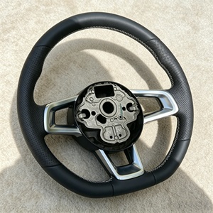 Volant de direction en cuir personnalisé argenté pour Volkswagen VW <span class=keywords><strong>Golf</strong></span> 6 7 MK7 GTI <span class=keywords><strong>GTD</strong></span> GTE Polo, vente directe d'usine - Product Image 6