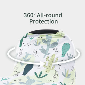 Happyfute, <span class=keywords><strong>funda</strong></span> multifuncional para asiento de <span class=keywords><strong>coche</strong></span> infantil, fundas de enfermería estirables de algodón suave para comodidad y conveniencia, 700 impresiones - Product Image 5