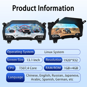 13.1 Inch Linux System Virtual Display Dashboard LCD <b>Digital</b> Cluster with USB <b>for</b> Ford F150 2015-2022 <b>Speedometer</b> Screen Cockpit - Product Image 4