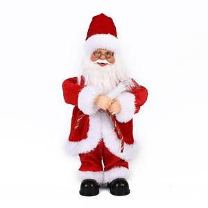 Père Noël en peluche jouet à piles danse Musical 30CM décorations de noël cadeau de vacances jouets en peluche électroniques - Product Image 6
