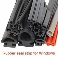 Profilé extrudé personnalisé fenêtre en aluminium porte voiture météo verre bord inférieur bande de joint en caoutchouc epdm