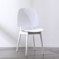 Chaise de salle à manger moderne en plastique, style 'Net Red', modulaire, capitonnée en PU souple, pour la maison, l'hôtel, la villa, pour adultes, directement de l'usine