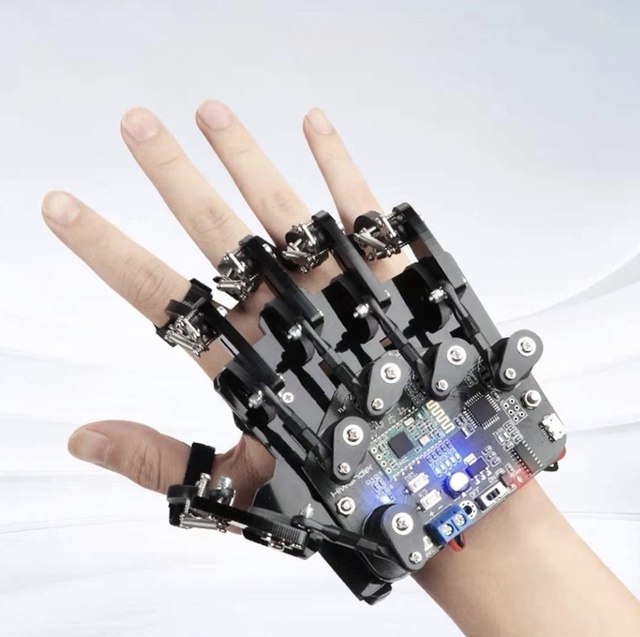 Open Source Body-sensing Gloves Wearable Mechanical Gloves Exoskeleton Programmable Sensory Control Robot Robotic Arm Control