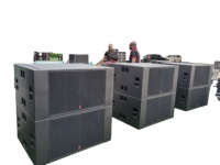 Système de basses doubles de 18 pouces 1600W (RMS) pour scène intérieure et extérieure, pour performances scéniques, sonorisation professionnelle, haut-parleurs audio professionnels