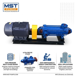 Pompe centrifuge multi-étages horizontale haute performance pour l'alimentation en eau des chaudières industrielles - Product Image 1