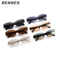 Nouvelle vente en gros Rennes lunettes de soleil légères sans monture UV400 % Protection UV lunettes de mode pour hommes femmes utilisation intérieure et extérieure