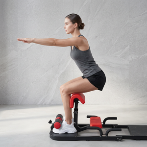 Banc de Squat Pliable en Acier pour la Maison, <span class=keywords><strong>Appareil</strong></span> d'Entraînement Abdominal et d'Assistance aux Squats, Équipement de Renforcement des Hanches et des Jambes - Product Image 4